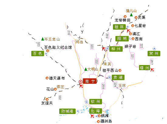 桂林旅游地图