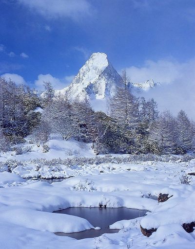 四姑娘山冬景